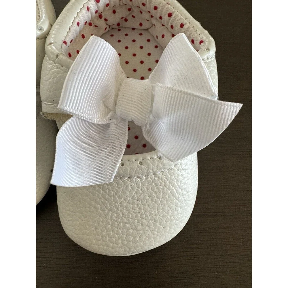 Baby Girl shoes lot Adidas moccasins 1st Christmas hat Koala tights Sz 6-12 M